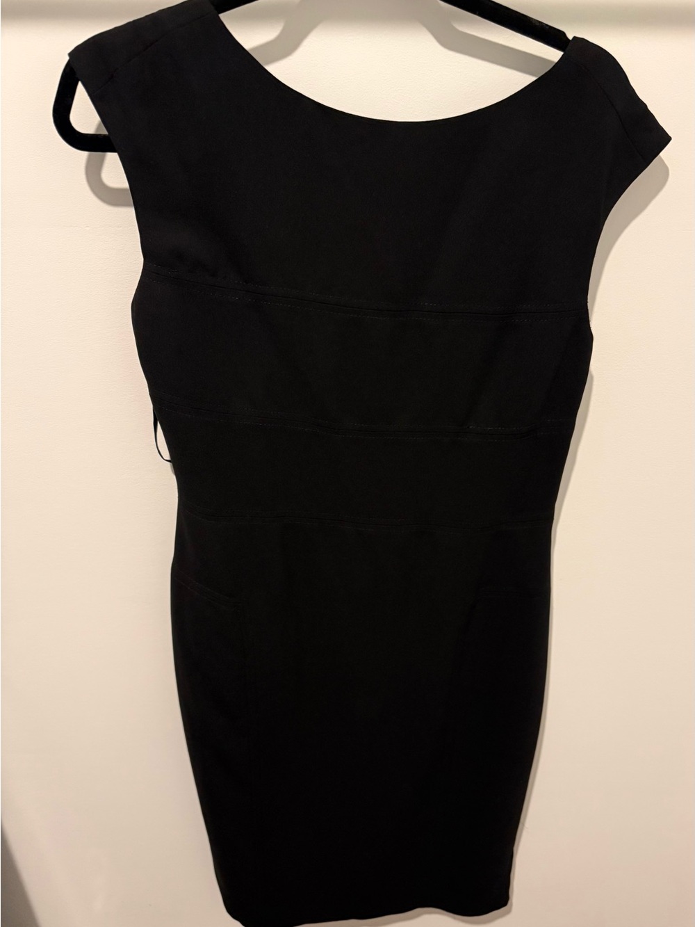 Ralph Lauren Black Cap-Sleeve Sheath Dress new with tags